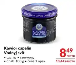 Makro Kawior capelin Vodnyj svit czarny + czerwony oferta
