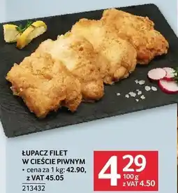 Selgros Łupacz filet w cieście piwanym oferta