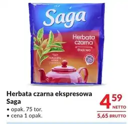 Makro Herbata czarna ekspresowa Saga oferta
