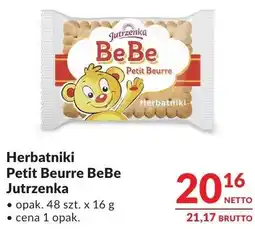 Makro Herbatniki Petit Beurre BeBe Jutrzenka oferta