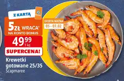 E.Leclerc Krewetki całe gotowane 25/35 Scapmaree oferta