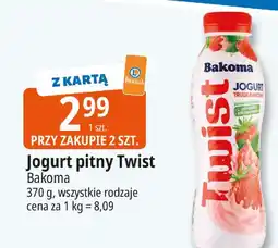 E.Leclerc Jogurt truskawkowy Bakoma Twist oferta