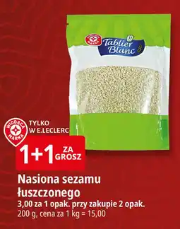 E.Leclerc Nasiona sezamu Wiodąca Marka Tablier Blanc oferta