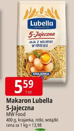 E.Leclerc Makaron 5-jajeczny jaja z wolnego wybiegu wstążki Lubella oferta