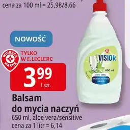 E.Leclerc Balsam do mycia naczyń sensitive Wiodąca Marka Visior oferta