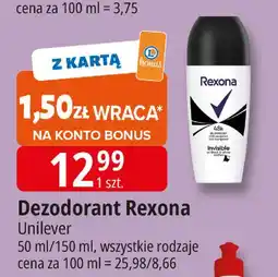 E.Leclerc Antyperspirant black + white Rexona Invisible oferta