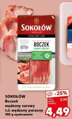 Kaufland SOKOŁÓW Boczek wędzony surowy lub wędzony parzony oferta