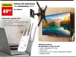 Biedronka Uchwyt do telewizora lub wzmacniacz Wi-Fi oferta