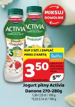 Delfin Danone Jogurt pitny Activia oferta