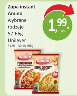 Passa Zupa instant Amino Unilever oferta