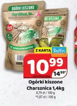 Delfin Charsznica Ogórki kiszone oferta