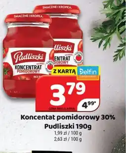 Delfin Pudliszki Koncentrat pomidorowy 30% oferta
