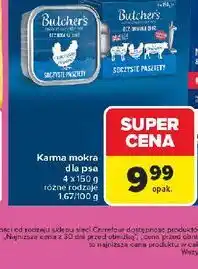 Carrefour Butcher's Karma mokra dla psa (4x150g) oferta