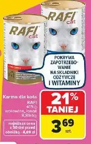 Carrefour RAFI Cat - Karma dla kota wołowina, indyk oferta