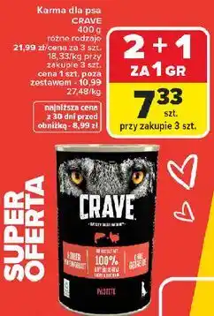 Carrefour Karma dla psa CRAVE oferta
