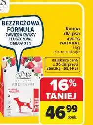 Carrefour Karma sucha dla psa 4Vets Natural oferta