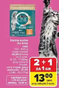 Carrefour Karma sucha dla kota PURINA ONE oferta