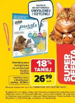 Carrefour Interaktywna łamigłówka na smakołyki PUZZLE HILTOM oferta