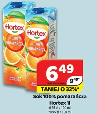 Delfin Sok 100% pomarańcza Hortex oferta