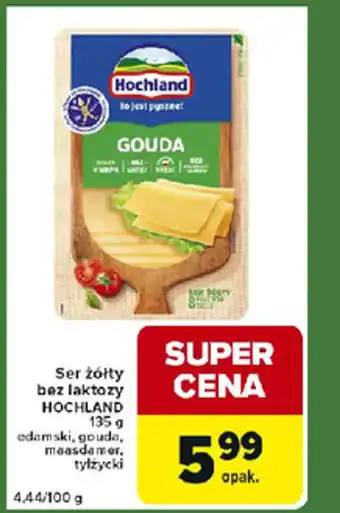 Ser żółty bez laktozy hochland