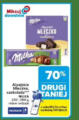 Carrefour Express Alpejskie mleczko, czekolada milka oferta