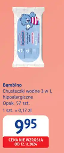 dm drogerie markt Bambino Chusteczki wodne 3 w 1, hipoalergiczne oferta