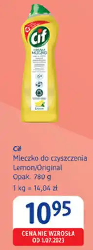 dm drogerie markt Cif Mleczko do czyszczenia Lemon/Original oferta