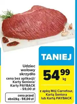 Carrefour Mięso wołowe udziec skrzydło oferta