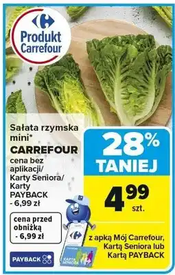 Carrefour Sałata rzymska mini CARREFOUR oferta