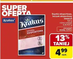 Carrefour Market Szynka eksportowa KRAKUS oferta