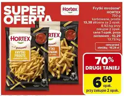 Carrefour Market Frytki mrożone HORTEX karbowane, proste oferta