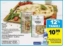 Carrefour Pinsa mini TESORI klasyczna oferta