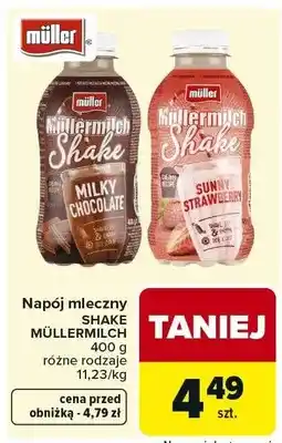 Carrefour Napój mleczny MÜLLER 400 g różne rodzaje oferta
