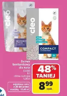 Carrefour Żwirek bentonitowy dla kota CLEO oferta