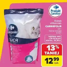 Carrefour Żwirek silikonowy CARREFOUR dla kota oferta