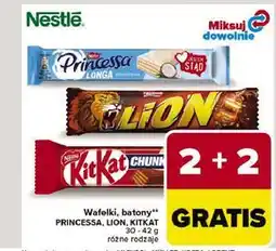 Carrefour Wafelki, batony Princessa, Lion, Kitkat oferta
