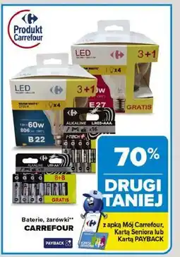 Carrefour Baterie, żarówki CARREFOUR oferta