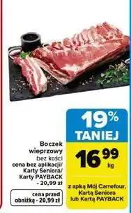 Carrefour Boczek wieprzowy bez kości oferta