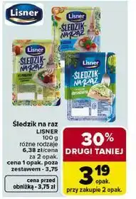 Carrefour Śledzik na raz LISNER 100 g różne rodzaje oferta
