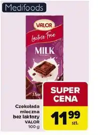 Carrefour Czekolada mleczna bez laktozy VALOR oferta