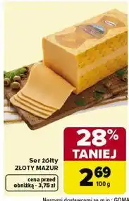 Carrefour Ser żółty ZŁOTY MAZUR oferta