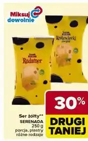 Carrefour Ser żółty SERENADA, porcja, plastry różne rodzaje oferta