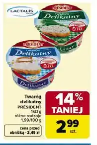 Carrefour Twaróg delikatny PRÉSIDENT oferta