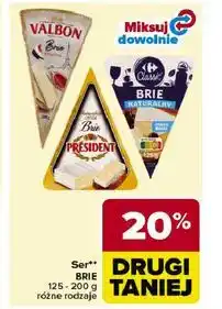 Carrefour Ser BRIE, PRESIDENT, różne rodzaje oferta