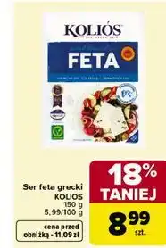 Carrefour Ser feta grecki KOLIOS oferta