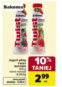 Carrefour Jogurt pitny TWIST BAKOMA oferta