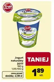 Carrefour Jogurt naturalny Zott oferta