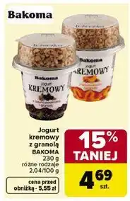 Carrefour Jogurt kremowy z granolą BAKOMA oferta