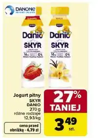 Carrefour Jogurt pitny SKYR DANIO DANONE oferta