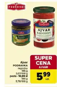 Carrefour Ajvar PODRAVKA łagodny 350/195 g oferta
